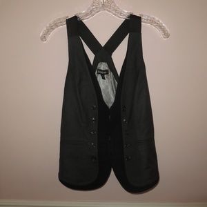 formal black vest